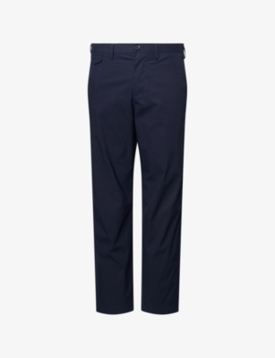 PS BY PAUL SMITH: Embroidered Brand-Patch Tapered-Fit Stretch Cotton Chinos