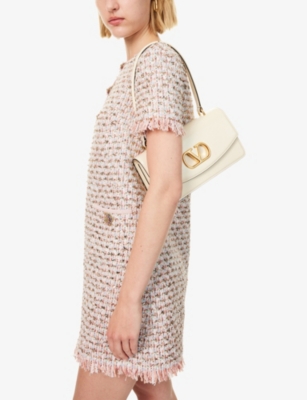 Valentino 'vain' Shoulder Bag Adjustable Strap In Nude