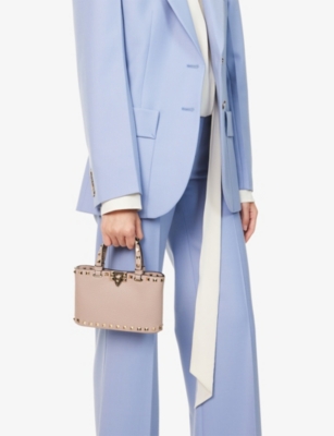 VALENTINO GARAVANI: Rockstud Mini Leather Top-Handle Bag