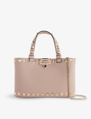 VALENTINO GARAVANI: Rockstud Mini Leather Top-Handle Bag