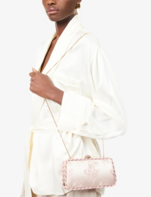 VALENTINO GARAVANI: Carry Secrets Jacquard Clutch Bag