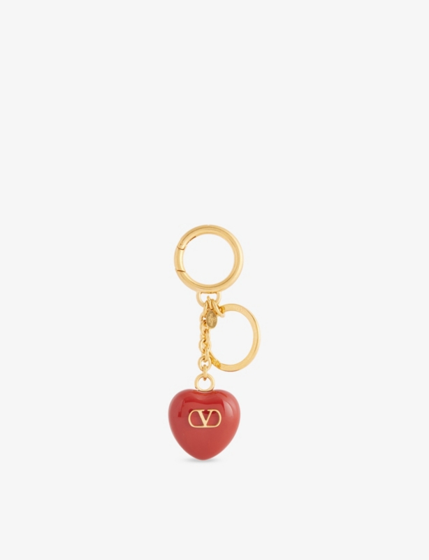 Coeur Royal Metal And Enamel Key Ring