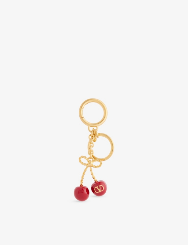 Chex Valentino Metal And Enamel Key Ring