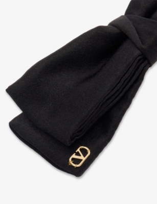 Valentino Hair Bow Design Accessories Collection In Black