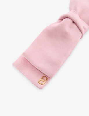 Valentino Womens Rose Couture/oro Bow Silk And Cotton Hair Clip In Pink
