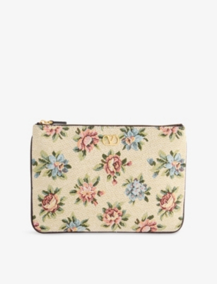 VALENTINO GARAVANI: V-Logo Jacquard Woven Pouch
