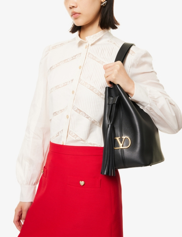 So Seau Leather Bucket Bag