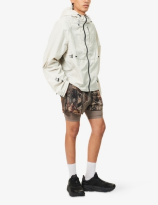 247 BY REPRESENT MENS REAL TREE CONTOUR 2-IN-1 NYLON RUN SHORTS 