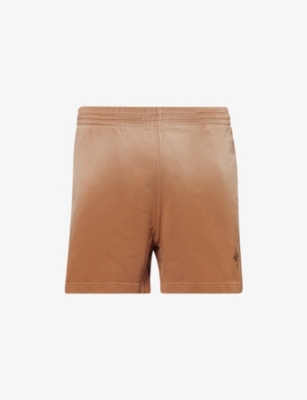 247 By Represent Mens Rust Motion Logo-print Cotton-jersey Shorts