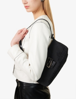 RESELFRIDGES: Pre-Loved Fendi Zucca Canvas Shoulder Bag
