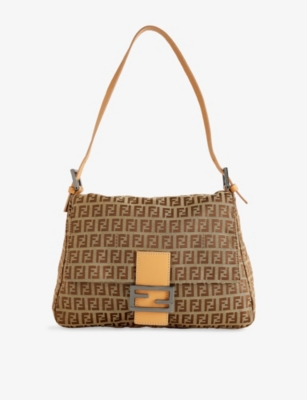 RESELFRIDGES: Pre-Loved Zucchino Mamma Forever Canvas Shoulder Bag