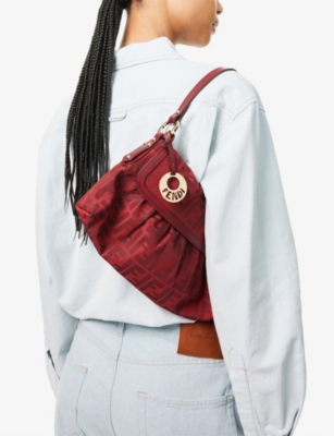 RESELFRIDGES: Pre-Loved Fendi Zucca Chef Canvas Shoulder Bag