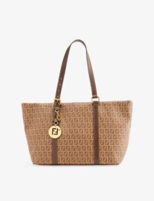 RESELFRIDGES: Pre-Loved Fendi Superstar Coated-Canvas Tote Bag