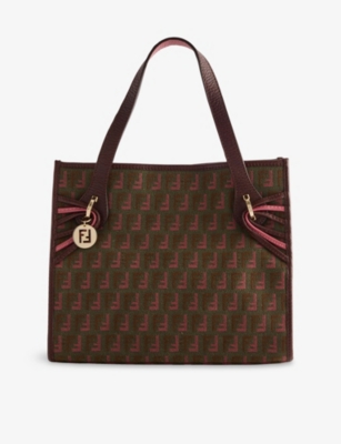 RESELFRIDGES: Pre-Loved Fendi Zucchino Canvas Tote Bag