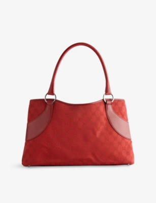 RESELFRIDGES: Pre-Loved Gucci GG Canvas Tote Bag