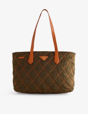 RESELFRIDGES: Pre-Loved Prada Tessuto Impuntu Quilted Tote Bag