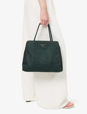 RESELFRIDGES: Pre-Loved Prada Tessuto City Nylon Tote Bag
