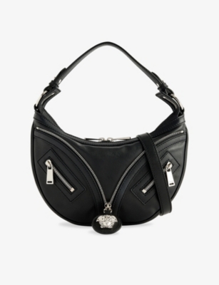 RESELFRIDGES: Pre-Loved Versace Small Repeat Leather Shoulder Bag