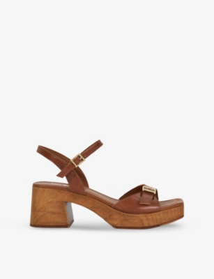 DUNE: Jeane Leather Heeled Sandals