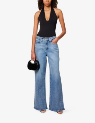 GOOD AMERICAN: Scuba Halterneck Stretch-Woven Bodysuit