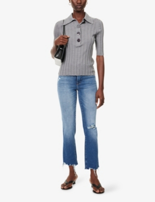 GOOD AMERICAN: Good Legs Straight-Leg Stretch-Denim Blend Jeans