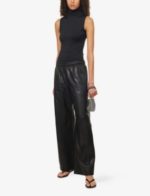 GOOD AMERICAN: Weightless Scuba Mock-Neck Stretch-Woven Bodysuit