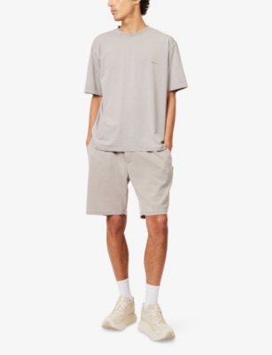 CONDITION: Dyed Short-Sleeves Stretch-Cotton Blend T-Shirt