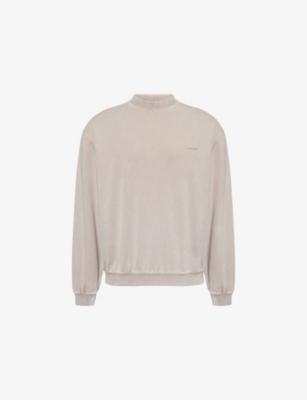 CONDITION: Dyed Crewneck Stretch-Cotton Sweatshirt