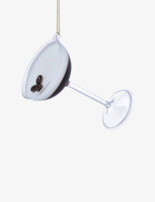 SELFRIDGES EDIT: Espresso Martini Glass Christmas Decoration