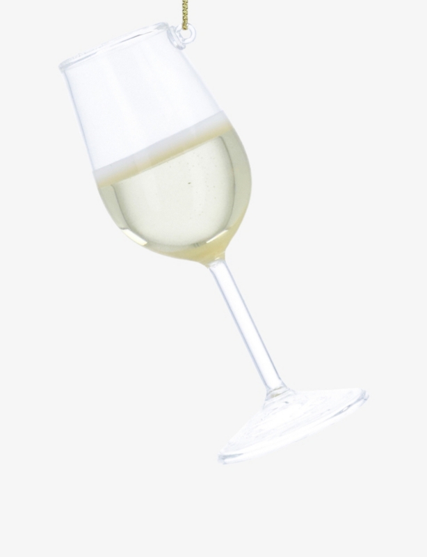 Wine Glass Christmas Decoration