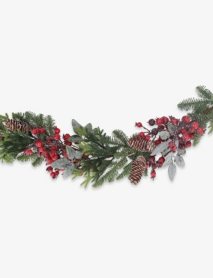 SELFRIDGES EDIT: Fir Berry And Cone Artificial Christmas Garland