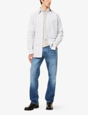 7 FOR ALL MANKIND ENS 7 FOR ALL MANKIND MODERN STRAIGHT-LEG STRETCH-DENIM JEANS 