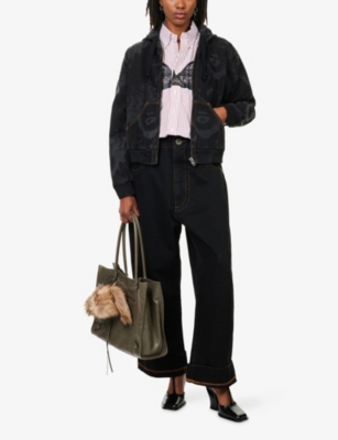 VAQUERA: Marilyn Hooded Denim Jacket