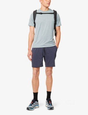 Shop Vuori Mens Elevate Kore Stretch-woven Shorts Navy Xxl