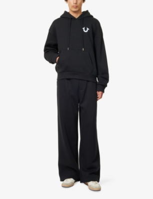 TRUE RELIGION: Logo-Embroidered Cotton-Blend Hoody