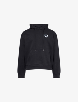 TRUE RELIGION: Logo-Embroidered Cotton-Blend Hoody