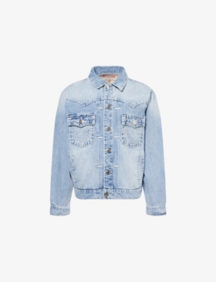 TRUE RELIGION: Super T Cotton Denim Jacket