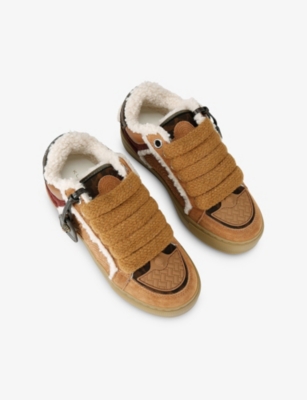 KURT GEIGER LONDON: Southbank Tag Suede Trainers