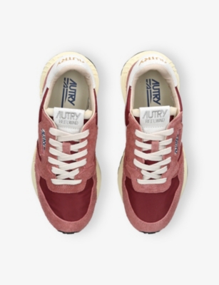 Autry Womens Dk.brn Com Reelwind Suede Trainers Eur 35 / 2 Uk In Multi