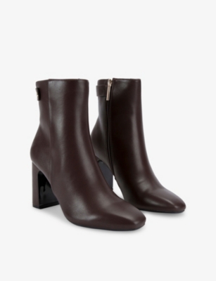 KG KURT GEIGER: Trix Faux-Leather Heeled Ankle Boots