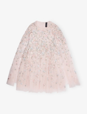 NEEDLE AND THREAD: Dahlia Floral-Embroidery Woven Dress 4-12 Years