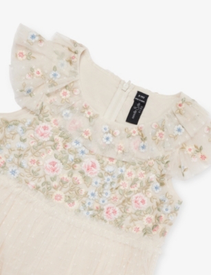 NEEDLE AND THREAD: Antoinettes Floral-Embroidery Woven Dress 4-10 Years