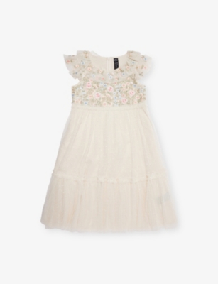 NEEDLE AND THREAD: Antoinettes Floral-Embroidery Woven Dress 4-10 Years
