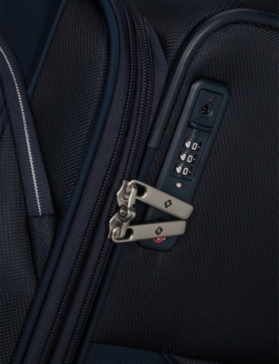 Samsonite Midnight Blue Re-lite Spinner Expandable 4-wheel Polyester Suitcase 67cm
