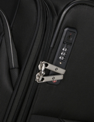 Samsonite Black Re-lite Spinner Expandable 4-wheel Polyester Suitcase 67cm
