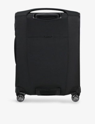Samsonite Black Re-lite Spinner Expandable 4-wheel Polyester Cabin Suitcase 55cm