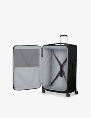Samsonite Black Re-lite Spinner Expandable 4-wheel Polyester Suitcase 83cm
