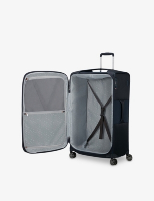 Samsonite Midnight Blue Re-lite Spinner Expandable 4-wheel Polyester Suitcase 78cm