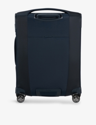 Samsonite Midnight Blue Re-lite Spinner Expandable 4-wheel Polyester Cabin Suitcase 55cm