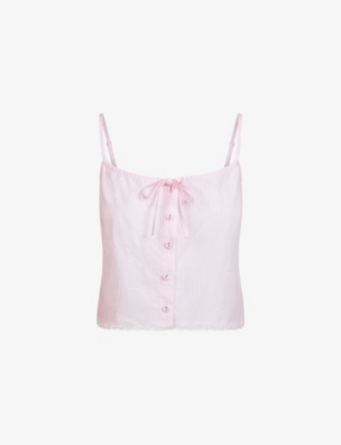 SKIMS: Sleep Striped Cotton Cami Top